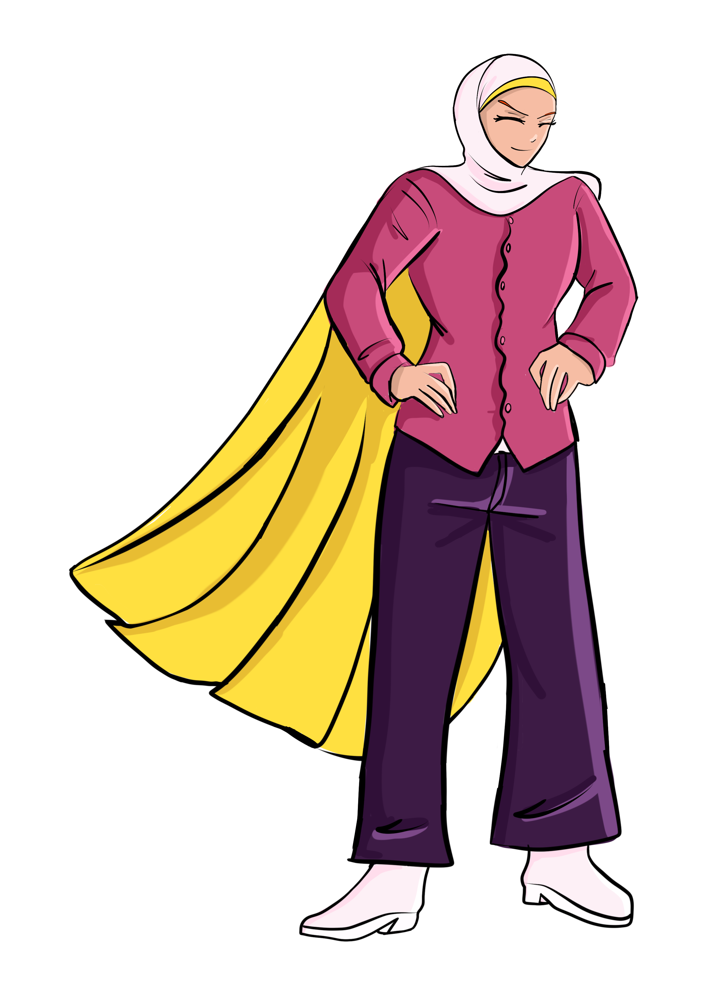 Wonder maman avec sa cape